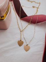 Poppy Heart Drop Necklace