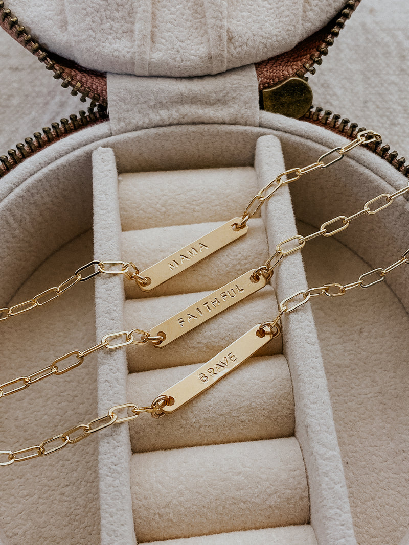 Raegan Gold Bar Bracelet