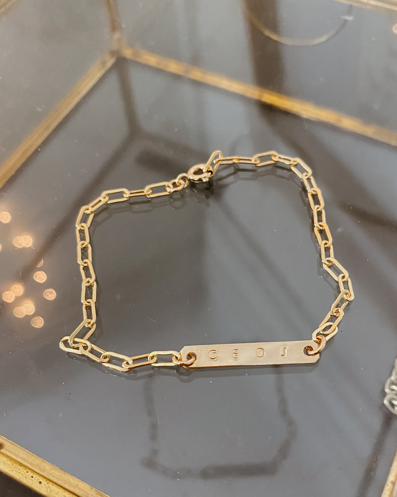 Raegan Gold Bar Bracelet