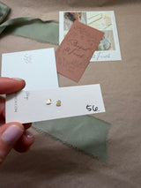#56 Heart Studs/ blooper / discontinued