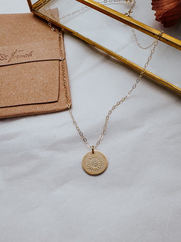 Sunflower Necklace