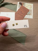 #55 Square Studs/ blooper / discontinued