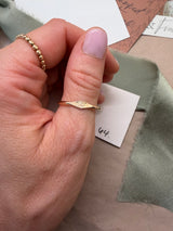 #64 Rose Signet Ring size 9 / blooper