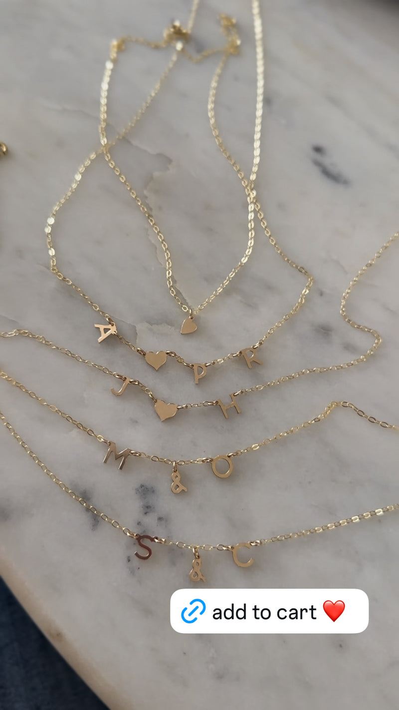 Louisa Multi-Letter Necklace (pre-order for Dec!