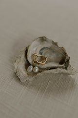 Laurel Pearl Hoops