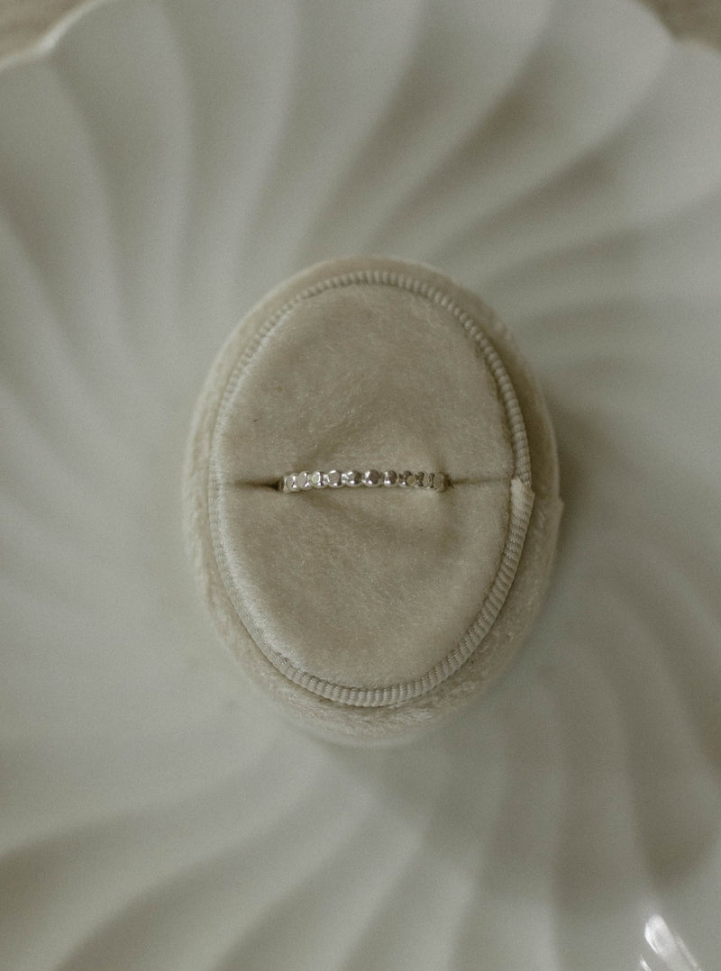 Beaded Ring, Sterling Silver