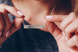 Lynn Sterling Silver Bar Necklace