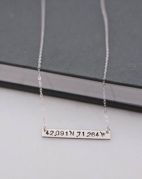 Lynn Sterling Silver Bar Necklace