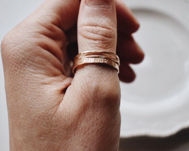 Gold Filled Stamped Ring