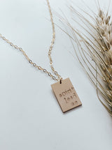 custom tag necklace