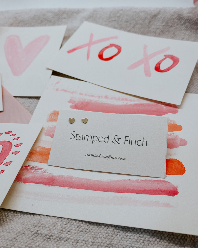 Heart Studs