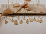 Large Monthly Floral Oval Necklace