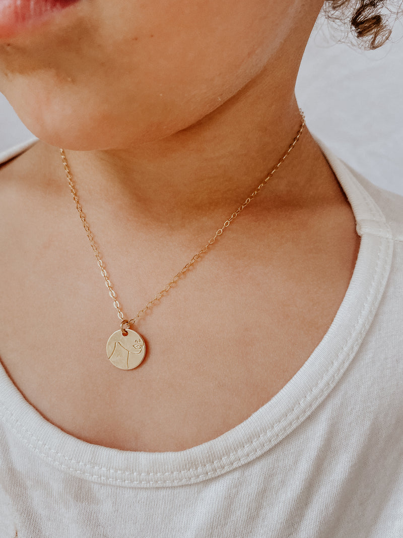 Mom & Me // She is ___ Mini Necklace