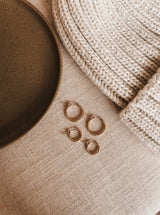 lightweight gold hoops
